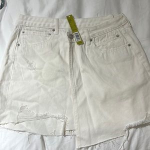 Gianni Bini Asymmetrical Denim Skirt
